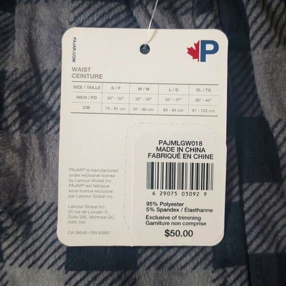 New With Tags Men's Loungewear‎ Pajar Size Large Micro Fleece Jogger - Picture 9 of 9